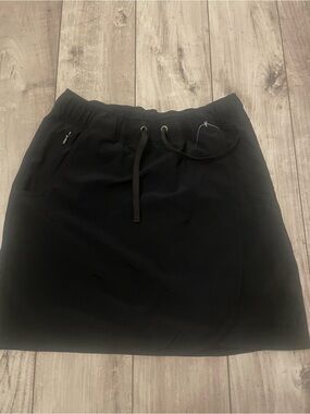 Patagonia Black Drawstring Mini Skirt